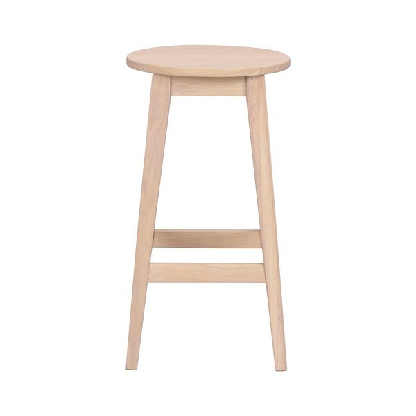 Barová stolička z dubového dreva v prírodnej farbe (výška sedadla 65 cm) Austin – Rowico-image-3