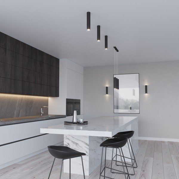 Čierne nástenné svietidlo Sollux Castro 2-image-1