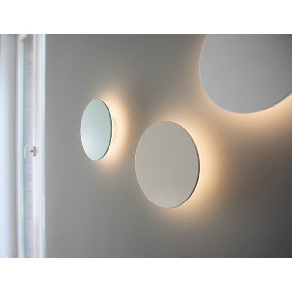 Biele LED nástenné svietidlo s časovačom/na diaľkové ovládanie na USB ø 19 cm Dot – Remember-image-4