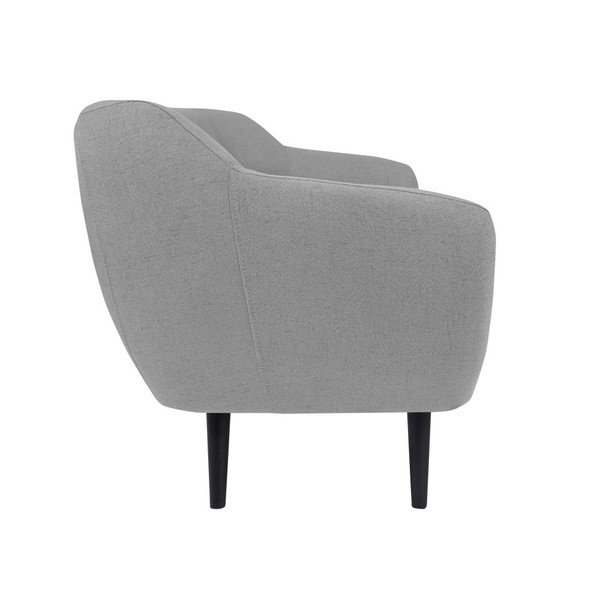 Svetlosivá dvojmiestna pohovka s hnedými nohami Mazzini Sofas Piemont-image-1