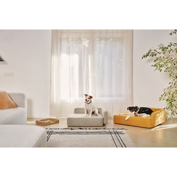 Pelech pre psov v horčicovej farbe 96x70 cm Bowie - Kave Home-image-3