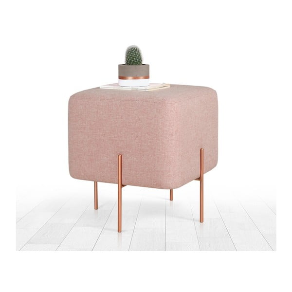 Svetloružový taburet Copper – Artie-image-2
