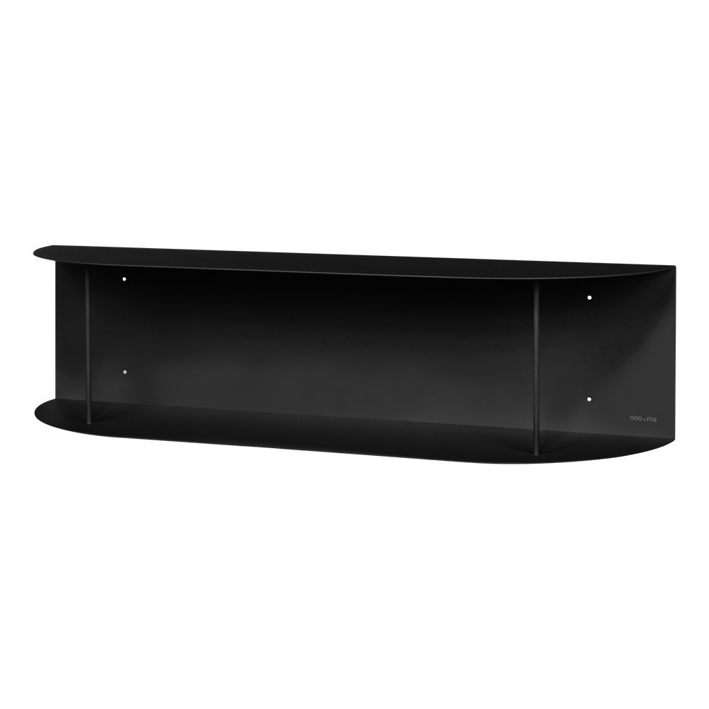 E-shop Čierna poschodová kovová polica 80 cm Lina – noo.ma