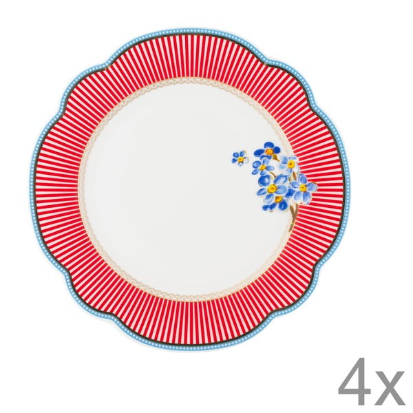 Porcelánový tanier Happy od Lisbeth Dahl, 19 cm, 4 ks