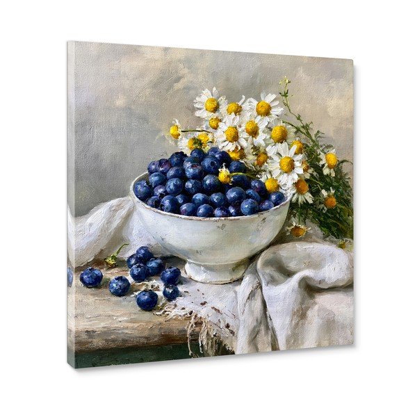 Tlačený obraz na plátne 32x32 cm Blueberry Bowl – Styler-image-3