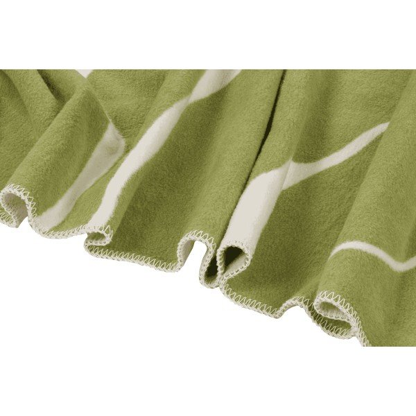 Zelená/krémovobiela deka 150x200 cm Felu – noo.ma-image-4