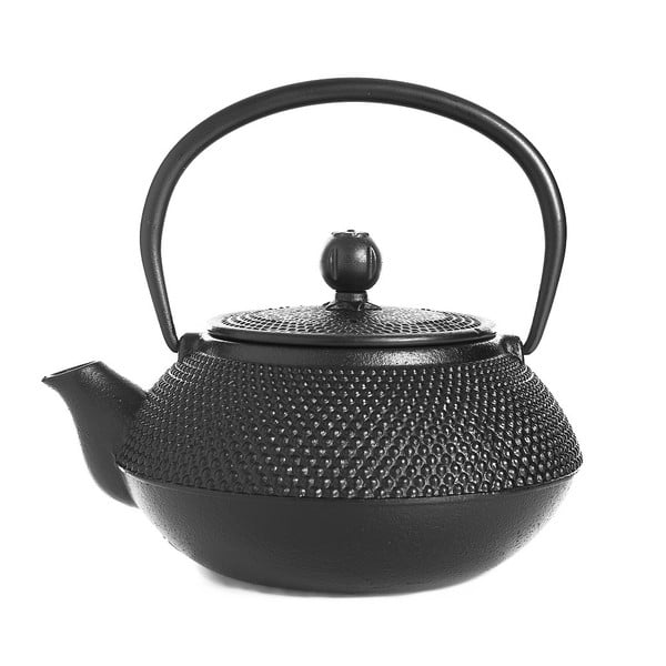 Čierna liatinová čajová kanvica Bambum Taşev Linden, 800 ml