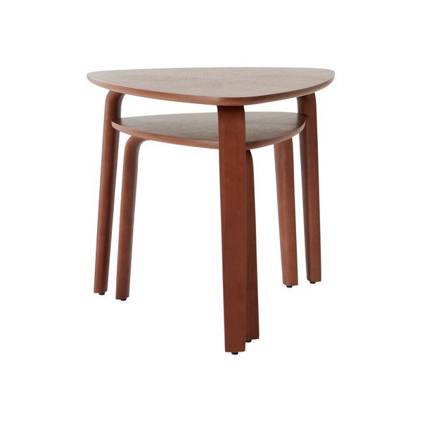 Odkladacie stolíky v súprave 2 ks v dekore orecha 55x56 cm Tulua – Jotex-image-2