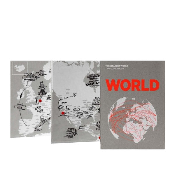 Mapa sveta na popisky Palomar Transparent World