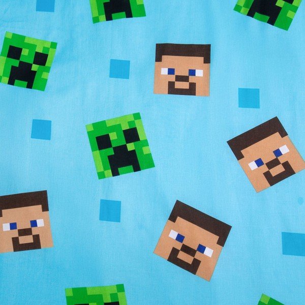 Bavlnené detské obliečky so svietiacim efektom na jednolôžko 140x200 cm Minecraft "Jungle Fight" – Jerry Fabrics-image-4