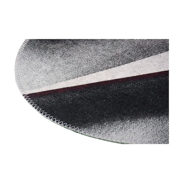 Čierno-biely umývateľný okrúhly koberec ø 80 cm – Vitaus-image-2