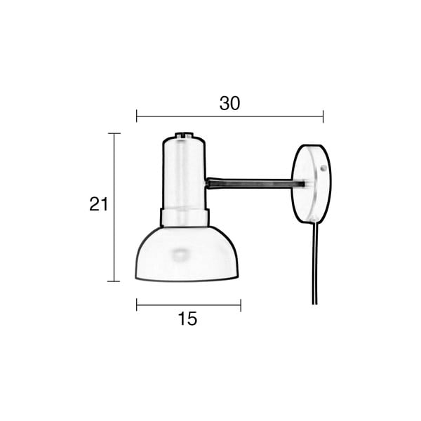Sivo-ružové nástenné svietidlo Zuiver Charlie-image-2