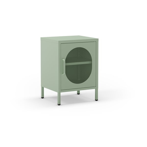 Kovový nočný stolík v mentolovej farbe Diora – Marckeric-image-2