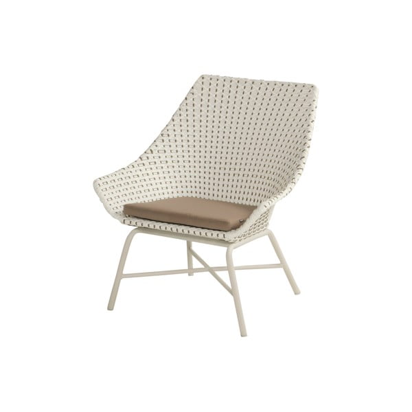 Krémovobiele záhradné kreslo Hartman Delphine-image-1