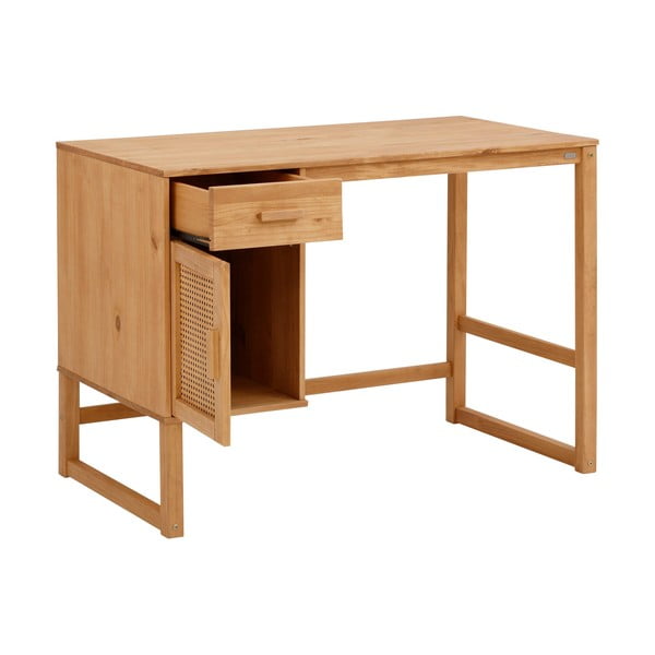 Pracovný stôl z borovicového dreva 60x110 cm Jolene - Støraa-image-2