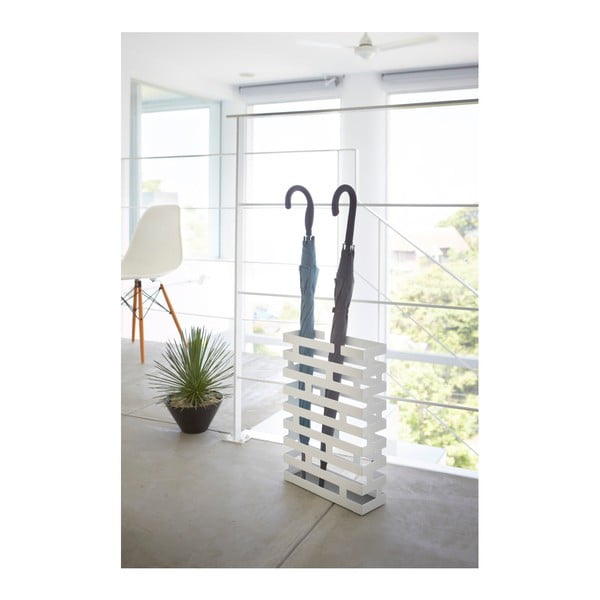 Biely stojan na dáždniky YAMAZAKI Brick, šírka 30 cm-image-2