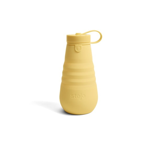 Žltá skladacia fľaša Stojo Bottle Mimosa, 590 ml