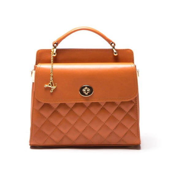 Kabelka Quilted Cognac