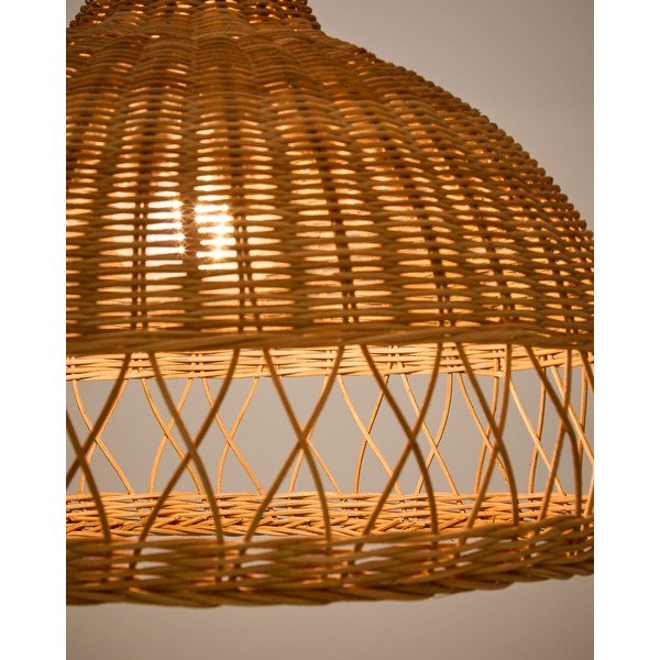 Ratanové tienidlo v prírodnej farbe ø 40 cm Loura – Kave Home-image-3