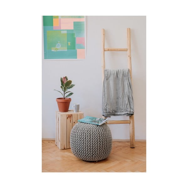 Tmavosivý puf na sedenie Bonami Essentials Jagger-image-2