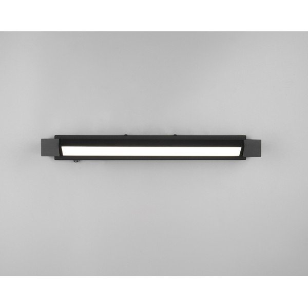 Matne čierne LED nástenné svietidlo Fabrizio – Trio-image-2