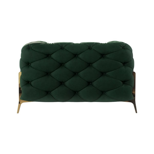 Tmavozelené zamatové kreslo Chelsea Bis – Ropez-image-3