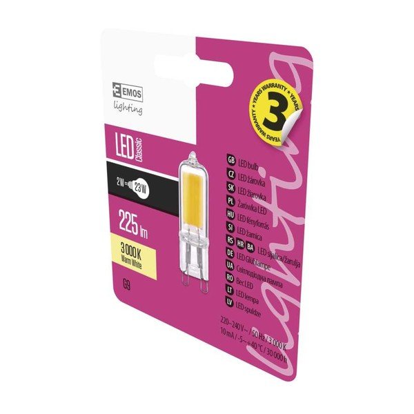 LED žiarovka EMOS Classic JC A++ Warm White, 2W G9-image-1