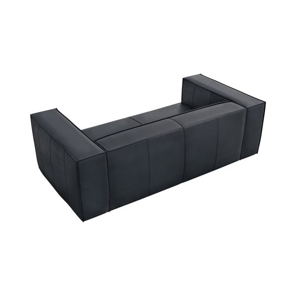 Tmavomodrá kožená pohovka 212 cm Madame – Windsor & Co Sofas-image-3