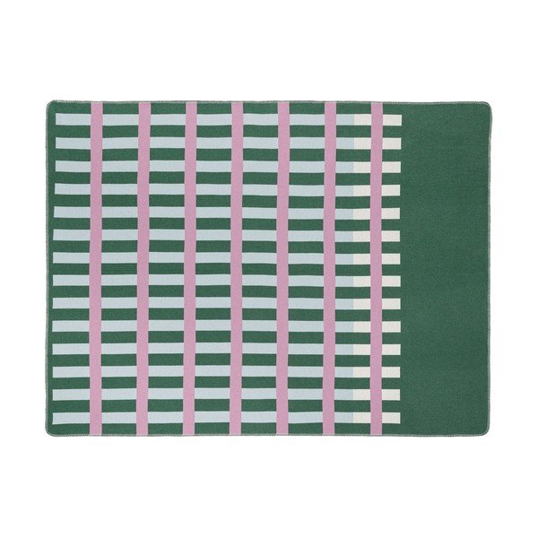 Zelená/ružová deka 160x200 cm Onu – noo.ma