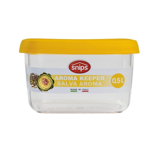Žltá dóza na potraviny Snips Snowflake, 0,5 l-image-1