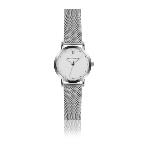 Dámske hodinky so sivým remienkom z antikoro ocele Emily Westwood Bussiness
