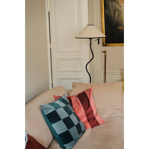 Biela/čierna látková so stmievačom stojacia lampa (výška  148 cm) Juliet – Jotex-image-3