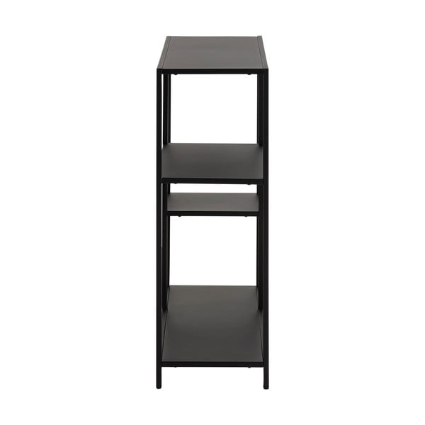 Čierna kovová knižnica 80x86 cm Newcastle – Actona-image-3