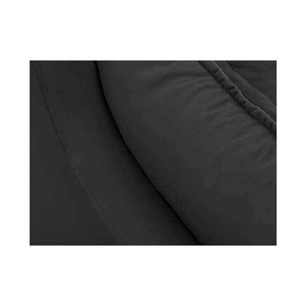 Tmavosivá zamatová pohovka Mazzini Sofas Freesia, 150 cm-image-4