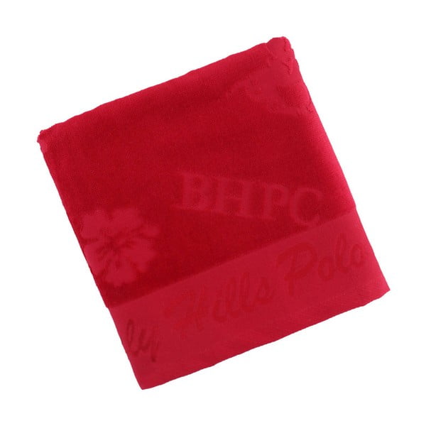 Vínový bavlnený uterák BHPC Velvet, 50x100 cm