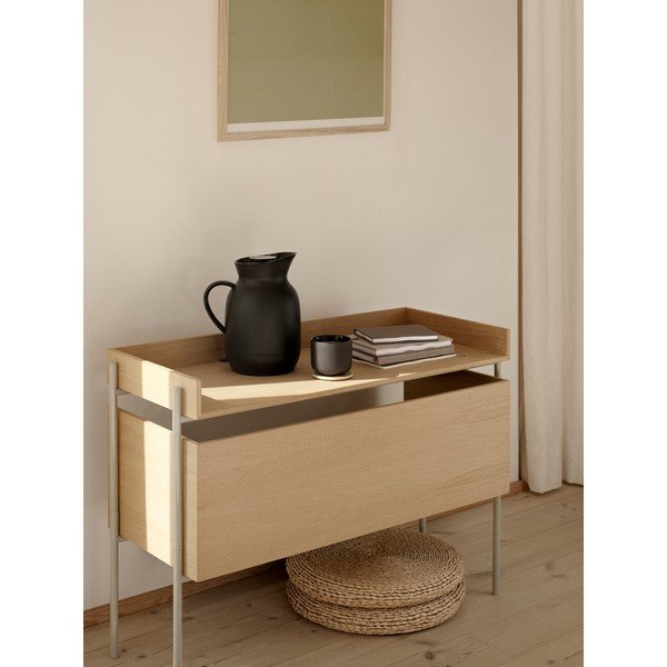 Čierna plastová termokanvica 1 l Amphora – Stelton-image-1