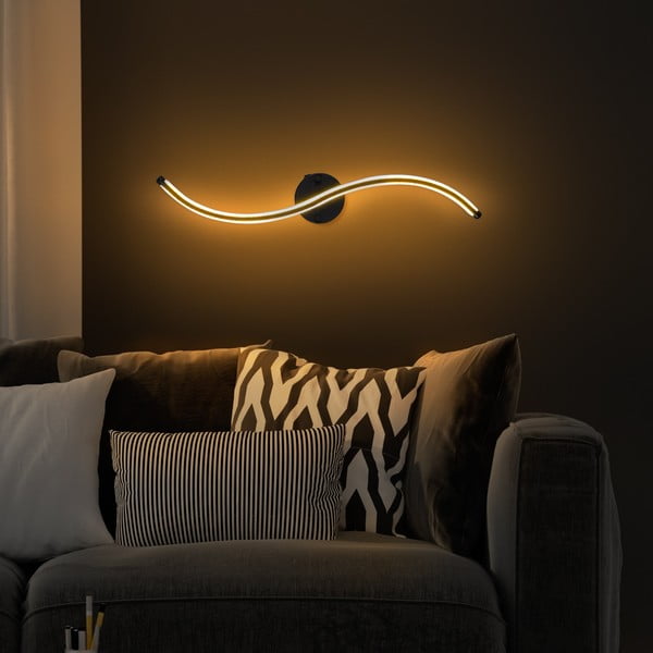 Čierne LED nástenné svietidlo Yilan – Opviq lights-image-4