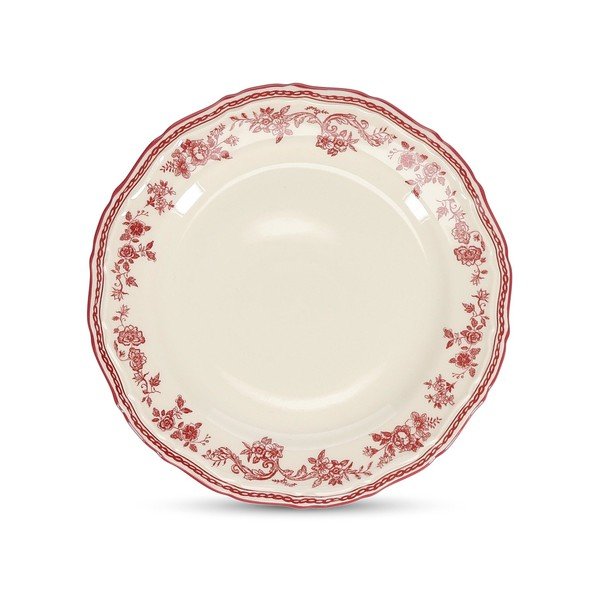 Vínovočervený/slonovinový dezertný porcelánový tanier ø 21,5 cm Cyril – S|P Collection