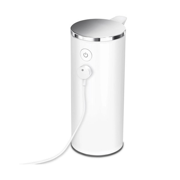 Biely automatický oceľový dávkovač mydla 266 ml - simplehuman-image-3