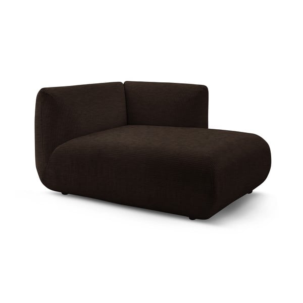 Tmavohnedý menčestrový modul pohovky (pravý roh) Lecomte – Bobochic Paris-image-3