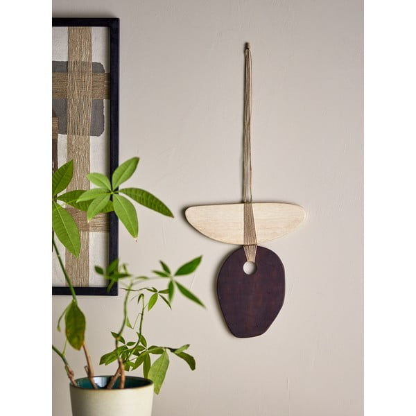 Drevená nástenná dekorácia 30,5x33 cm Yoki – Bloomingville-image-1