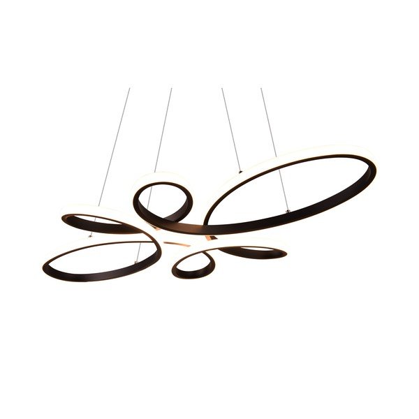 Čierne LED závesné svietidlo Fly – Trio-image-4