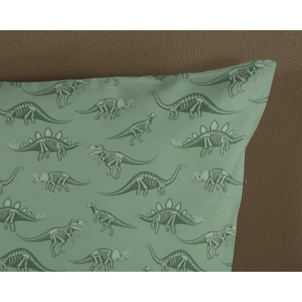 Zelené/béžové bavlnené detské obliečky do postieľky 100x135 cm Gabi – Good Morning-image-3