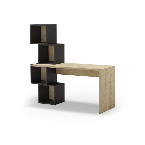 Pracovný stôl v dekore duba 60x154 cm Cubik – Marckeric-image-3