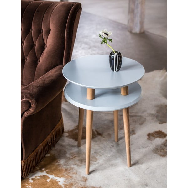 Tmavosivý odkladací stolík Ragaba UFO, Ø 45 cm-image-2