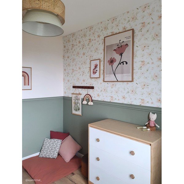 Detská tapeta 10 m x 50 cm Watercolour Flowers – Lilipinso-image-2