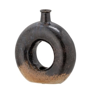 Čierna kameninová váza Bloomingville Baldvin
