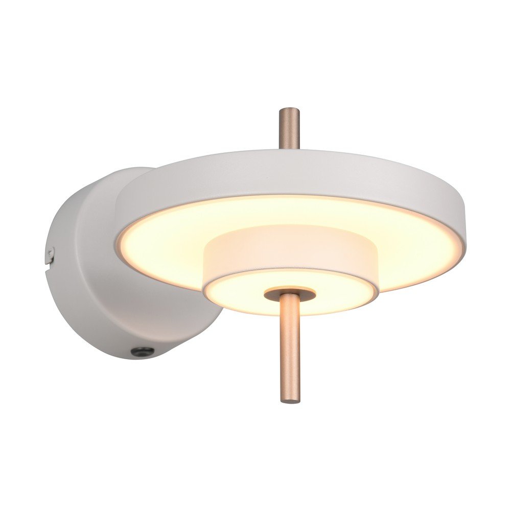 E-shop Slonovinové LED nástenné svietidlo s ohýbateľnou konštrukciou/so stmievačom ø 20 cm Keaton – Trio