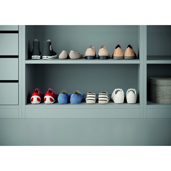 Súprava 2 bielych držiakov na topánky z antikoro ocele Metaltex Cipok-image-3