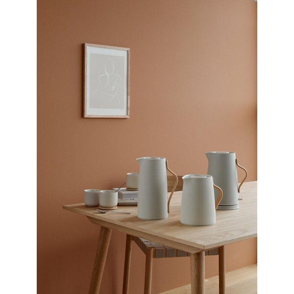 Béžová rýchlovarná kanvica z nehrdzavejúcej ocele 1,2 l Emma – Stelton-image-2